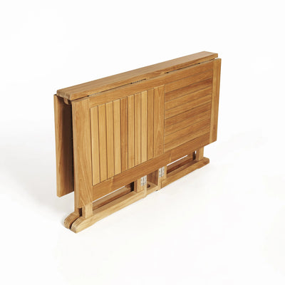 Table pliante papillon en teck carrée 120 cm (48 po)