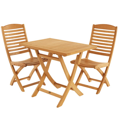 Table pliante en teck Colorado  rectangulaire 90 x 60 cm (36 x 24 po)