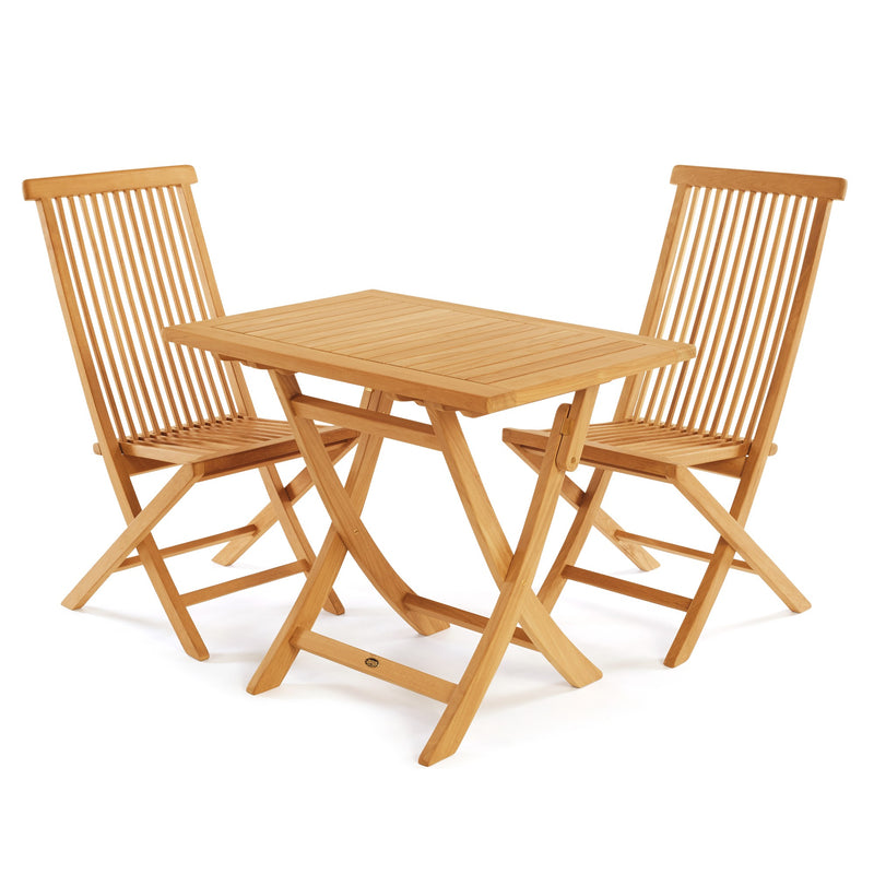 Table pliante en teck Colorado  rectangulaire 90 x 60 cm (36 x 24 po)