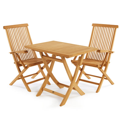 Table pliante en teck Colorado  rectangulaire 90 x 60 cm (36 x 24 po)