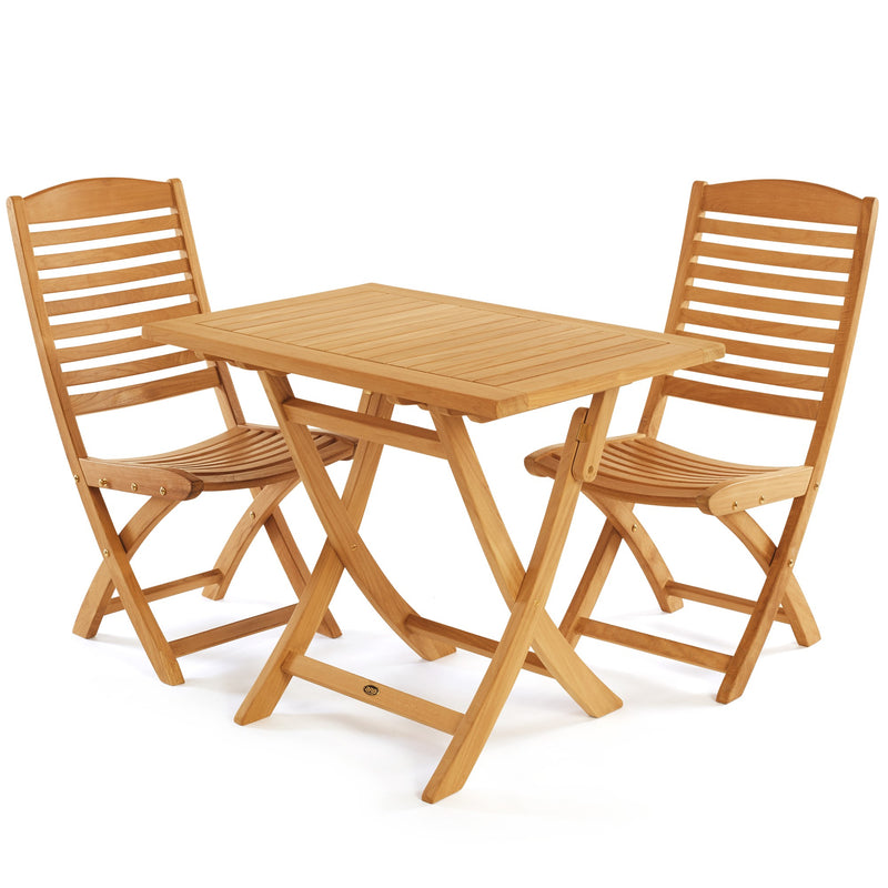 Table pliante en teck Colorado  rectangulaire 90 x 60 cm (36 x 24 po)