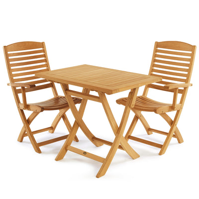 Table pliante en teck Colorado  rectangulaire 90 x 60 cm (36 x 24 po)