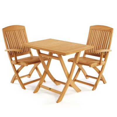 Table pliante en teck Colorado  rectangulaire 90 x 60 cm (36 x 24 po)