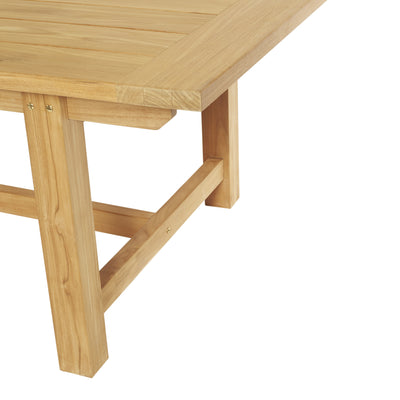Table en teck rectangulaire Extreme 240 x 110 cm (95 x 43 po)