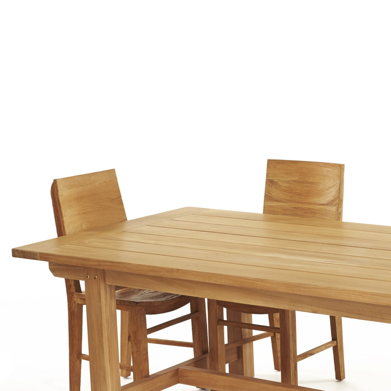 Table en teck rectangulaire Extreme 240 x 110 cm (95 x 43 po)