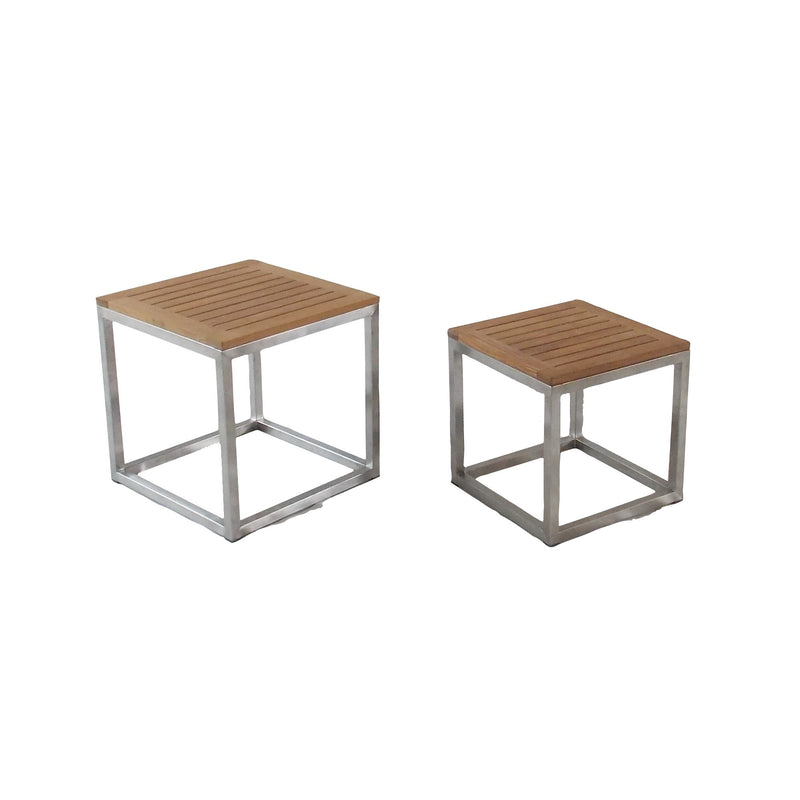 Tables gigognes en teck - Ensemble de 2