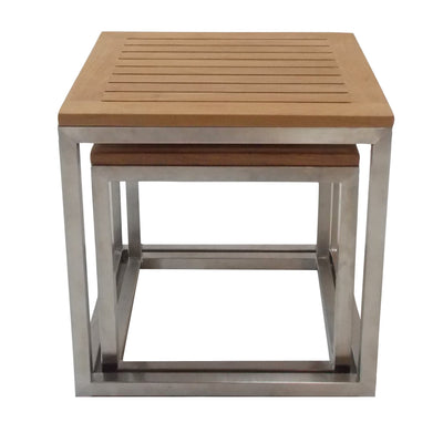 Tables gigognes en teck - Ensemble de 2