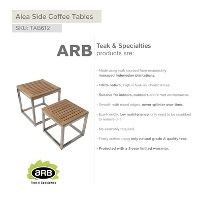 Tables gigognes en teck - Ensemble de 2