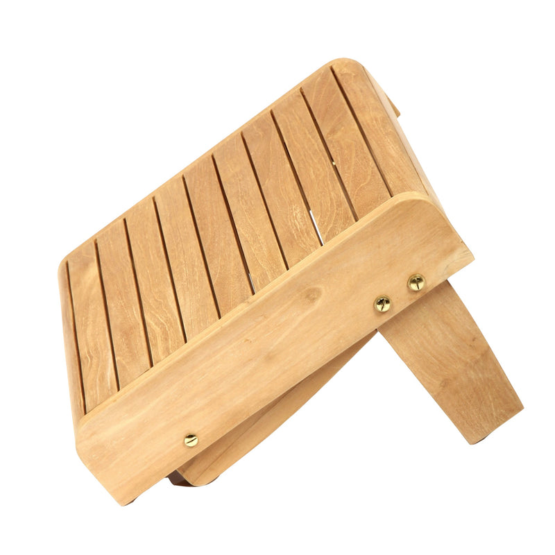 Repose-pieds / Tabouret en teck Adirondack
