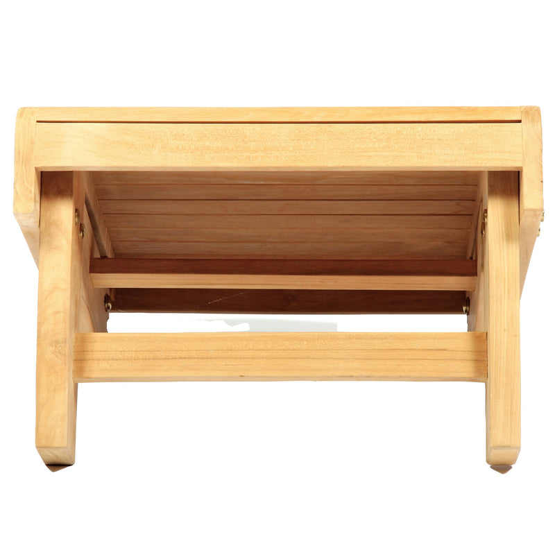 Repose-pieds / Tabouret en teck Adirondack
