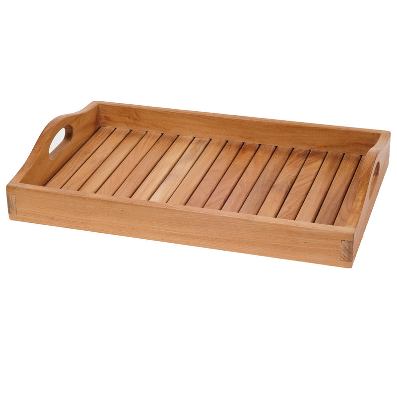 Plateau de service en teck