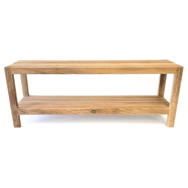 Banc de douche  en teck Fiji 120 cm (47 po) avec tablette