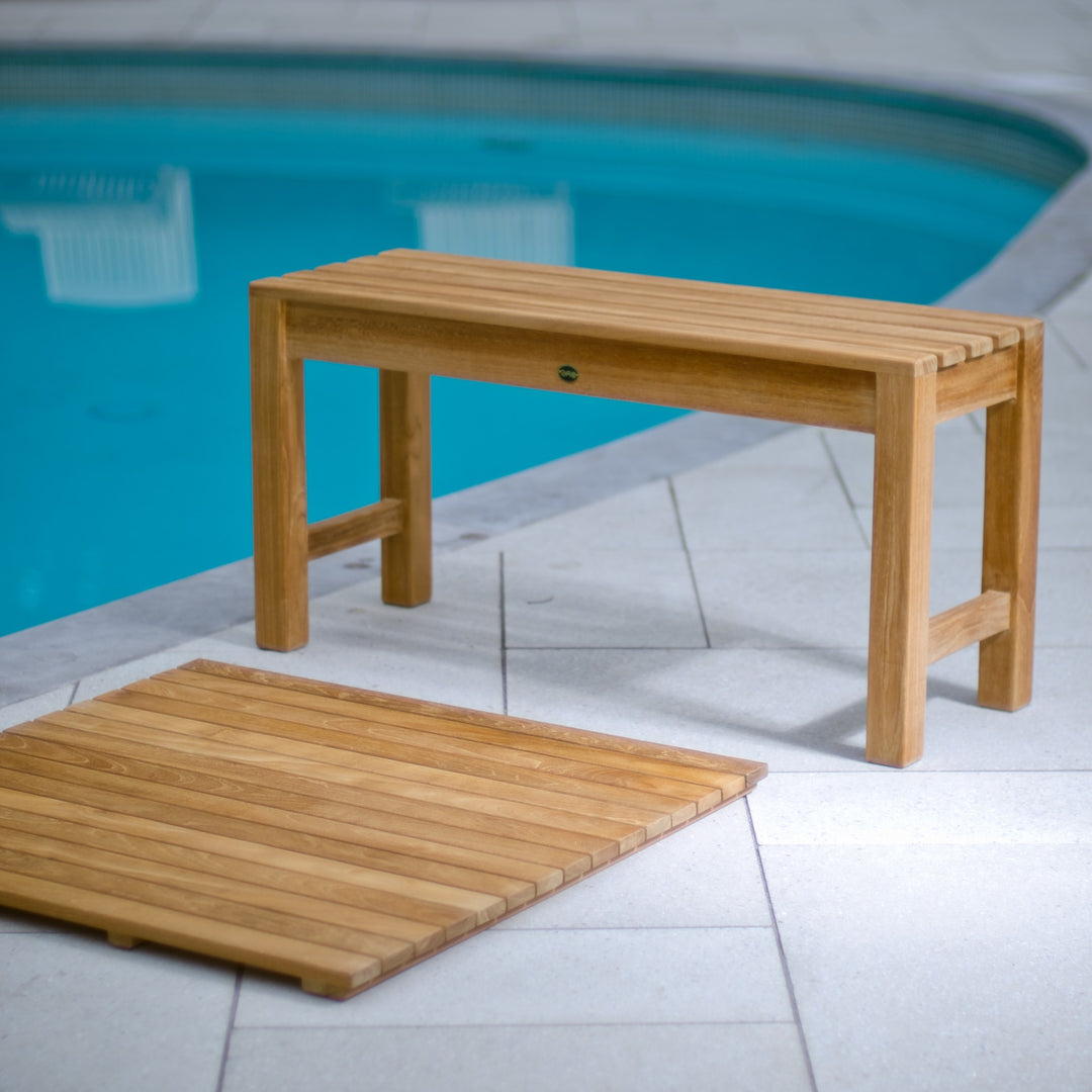 VaeFae Tapis de Douche en Teck, Tapis de Bain Antidérapant, Tapis de Spa de Luxe, Tapis en Bois pour Baignoire, 50,8 x 50,8 cm VaeFae Tapis de Douche en Teck, Tapis de Bain Antidérapant, Tapis de Spa de Luxe, Tapis en Bois pour Baignoire, 50,8 x 50,8 cm